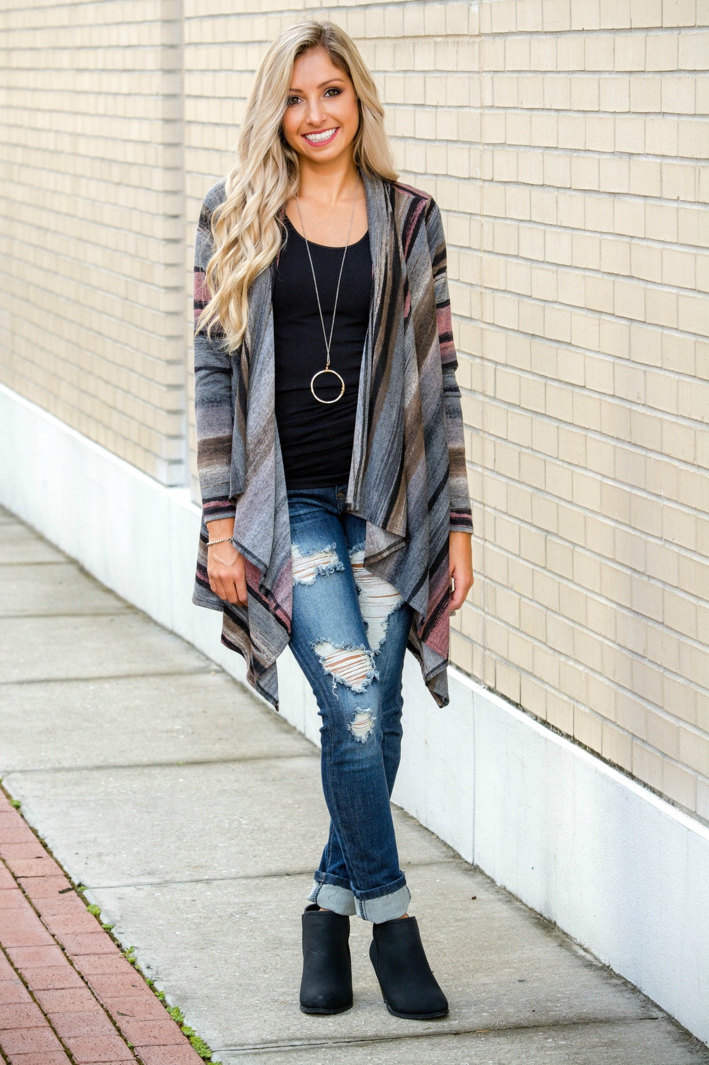 Season's Best Draped Front Cardigan Shop Simply Me Boutique SMB