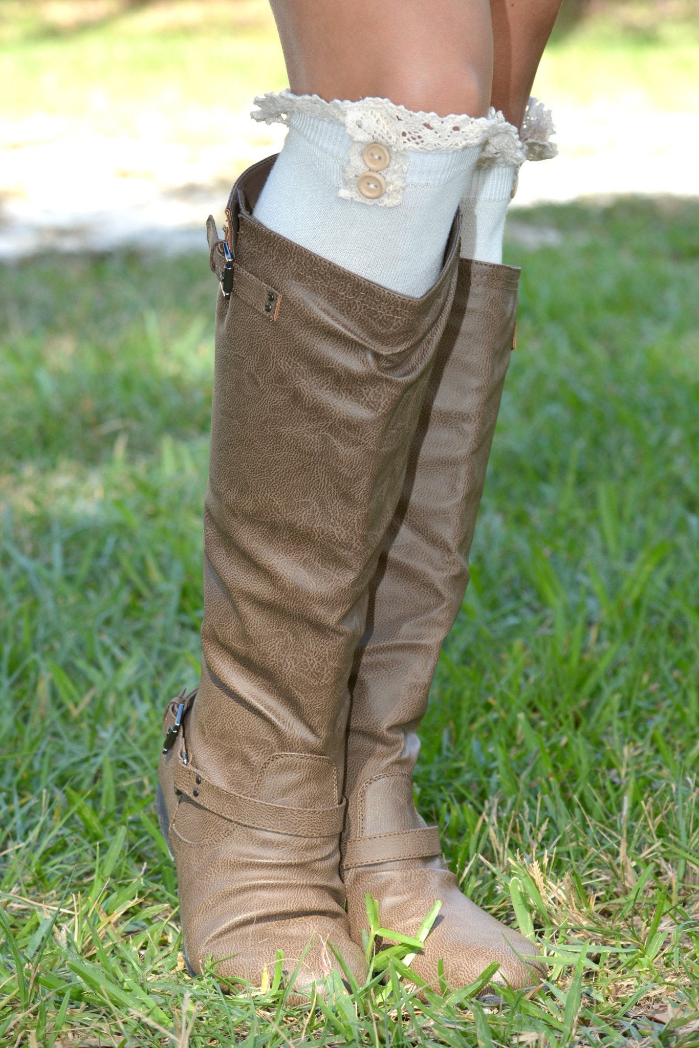 Better in Boots Ruffled Button Boot Socks Shop Simply Me