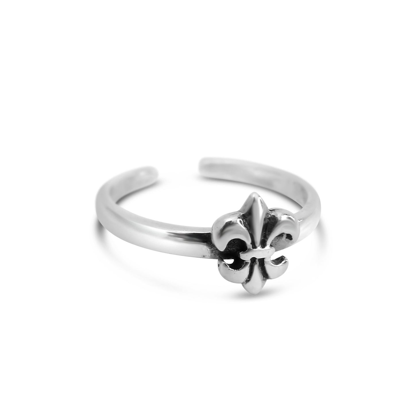Adjustable Fleur de Lis Ring