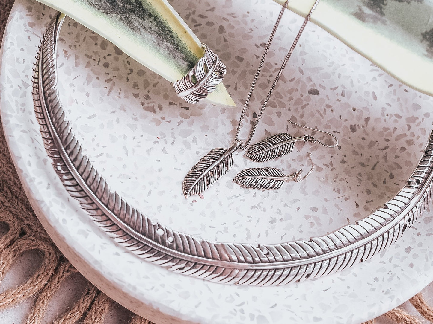 Banana Leaf Earrings