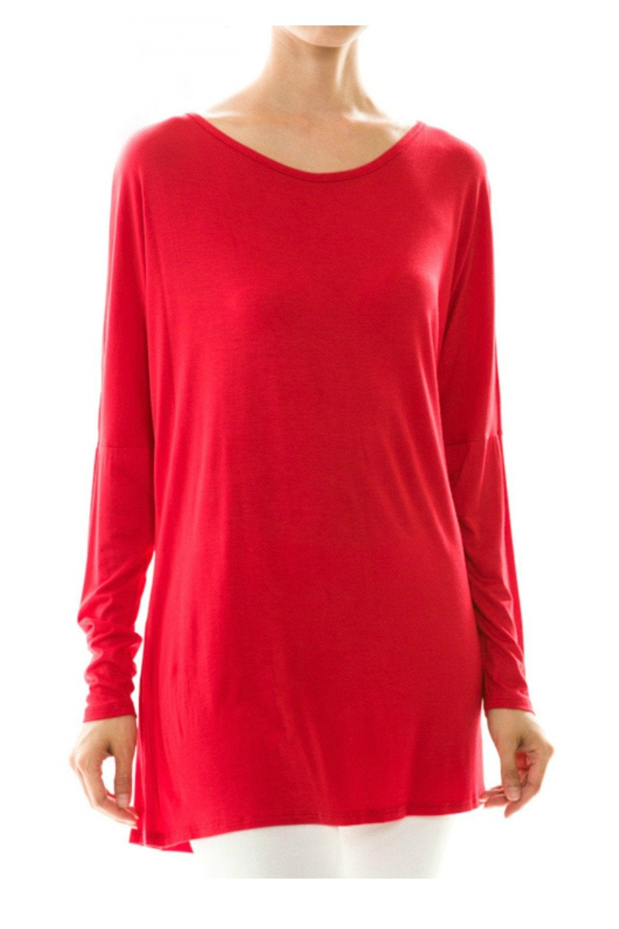 High Hopes Red Tunic Dress Top Shop Simply Me Boutique