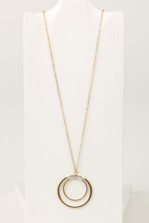 Long Pendant Necklace Gold Silver Shop Simply Me Boutique Shop SMB