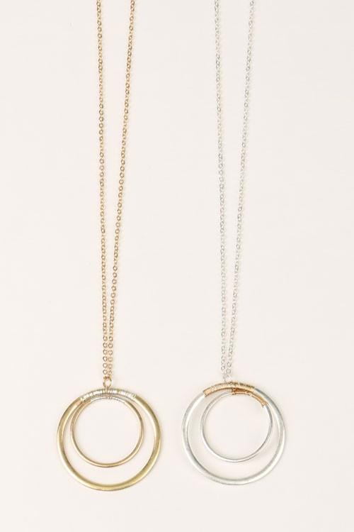 Long Pendant Necklace Gold Silver Shop Simply Me Boutique Shop SMB