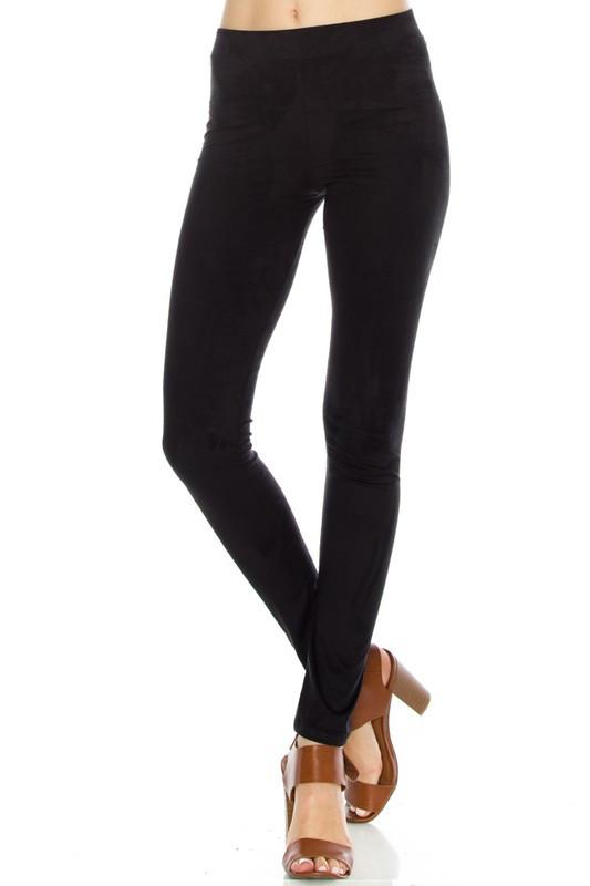 Black Faux Suede Leggings Shop Simply Me Boutique