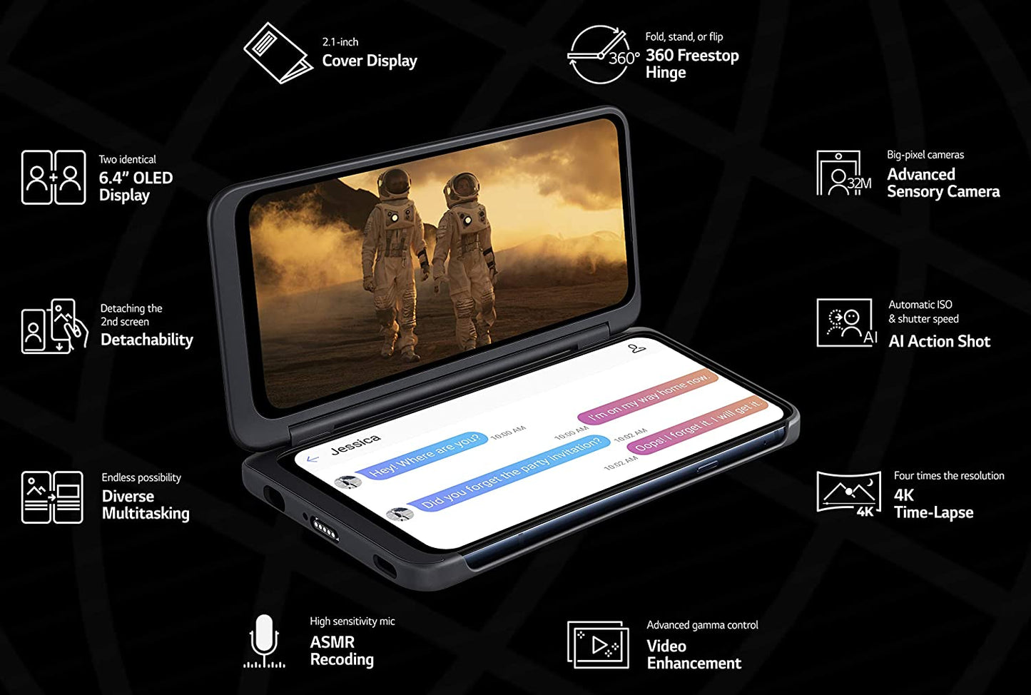 Copy of LG G8X | Dual Screen (Aurora Black, Dual OLED Screens)