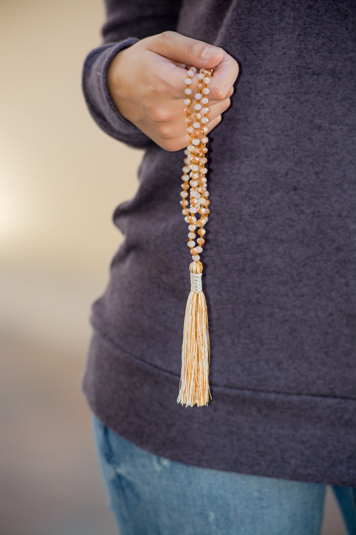 Long Beaded Tassel Necklace Shop Simply Me Boutique