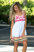 Little Havana White Babydoll Dress Shop Simply Me Boutique SMB
