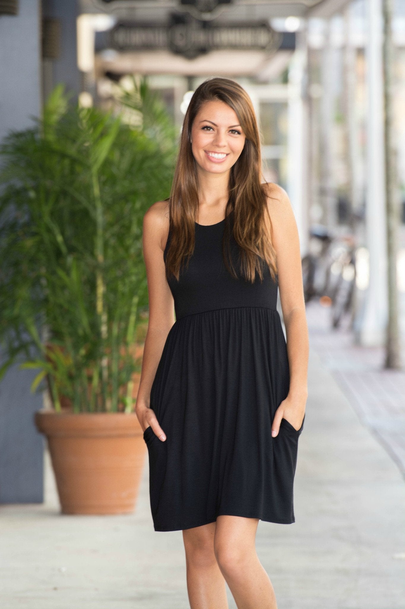 Classic Black Racerback Sundress Shop Simply Me Boutique