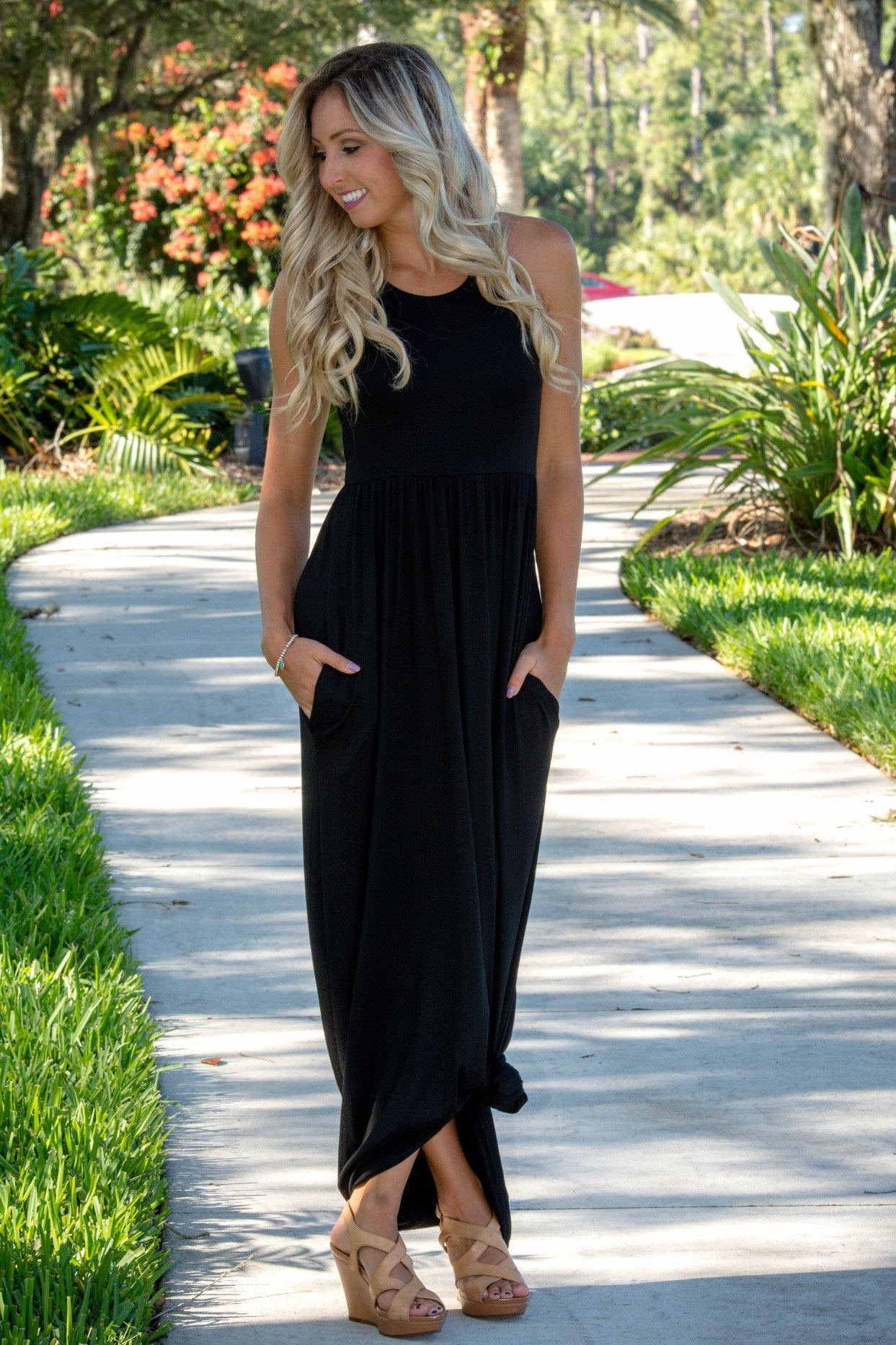 Classic Black Maxi Dress
