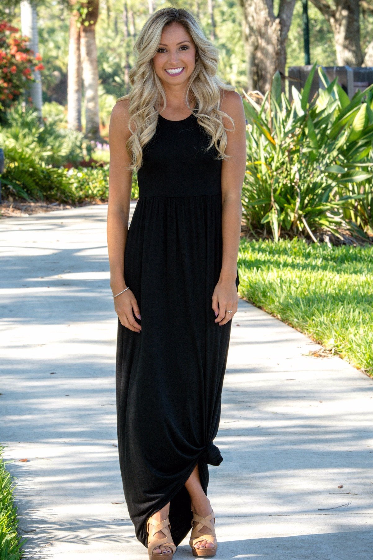 Classic Black Maxi Dress