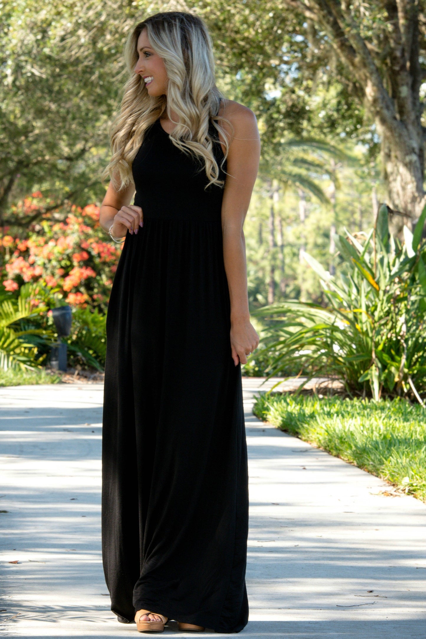 Classic Black Maxi Dress