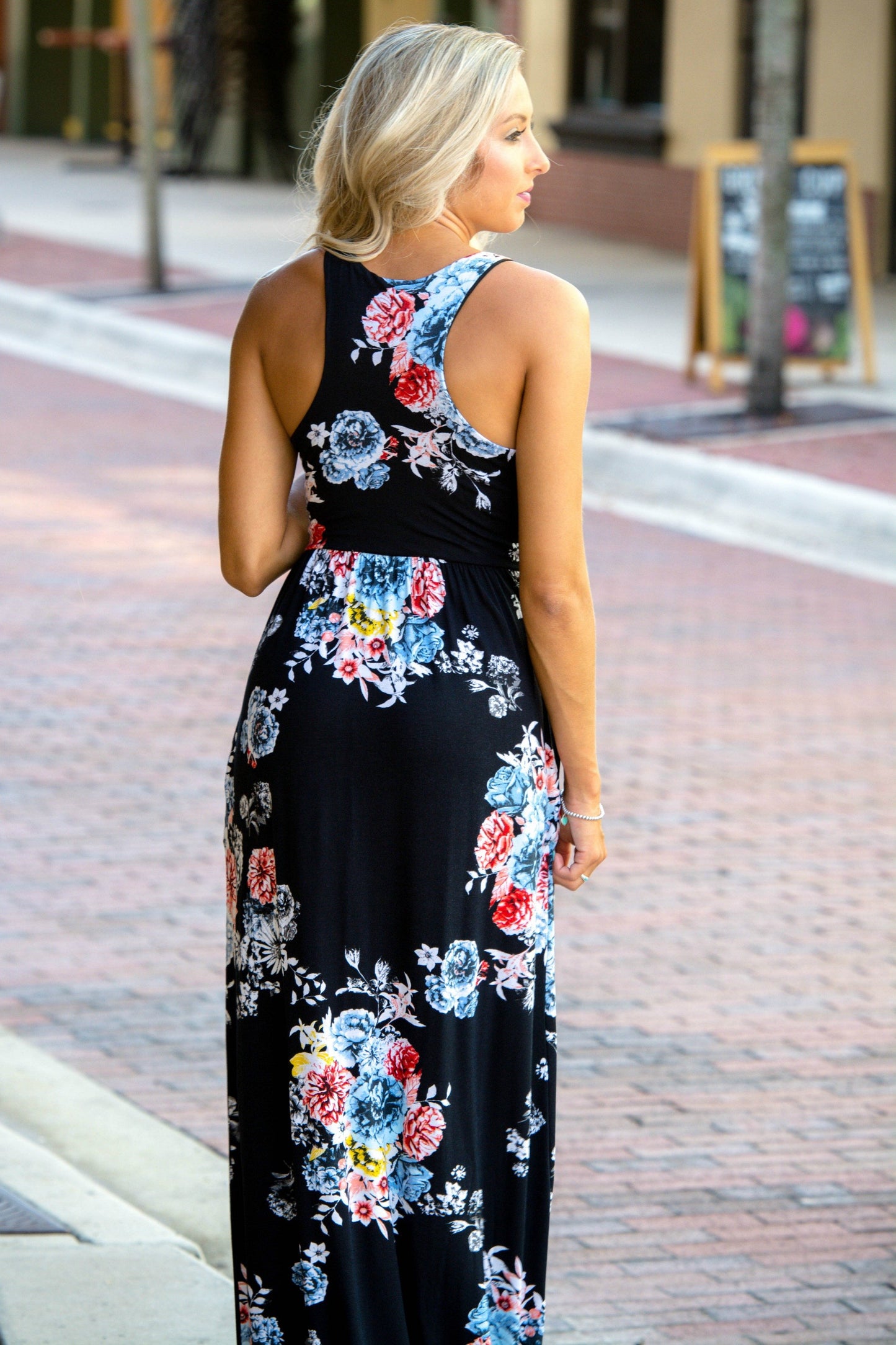 Midnight Dream Black Floral Maxi Dress Shop Simply Me Boutique Shop