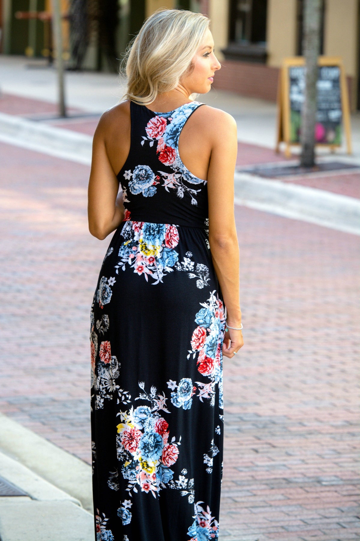 Midnight Dream Black Floral Maxi Dress Shop Simply Me Boutique Shop