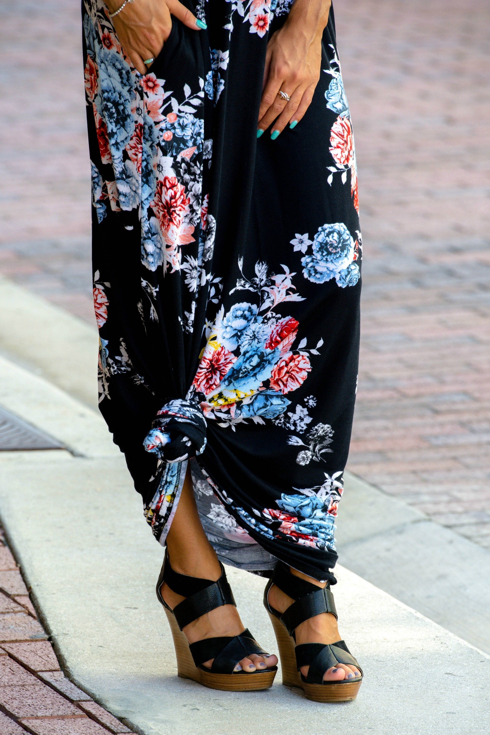 Midnight Dream Black Floral Maxi Dress Shop Simply Me Boutique Shop