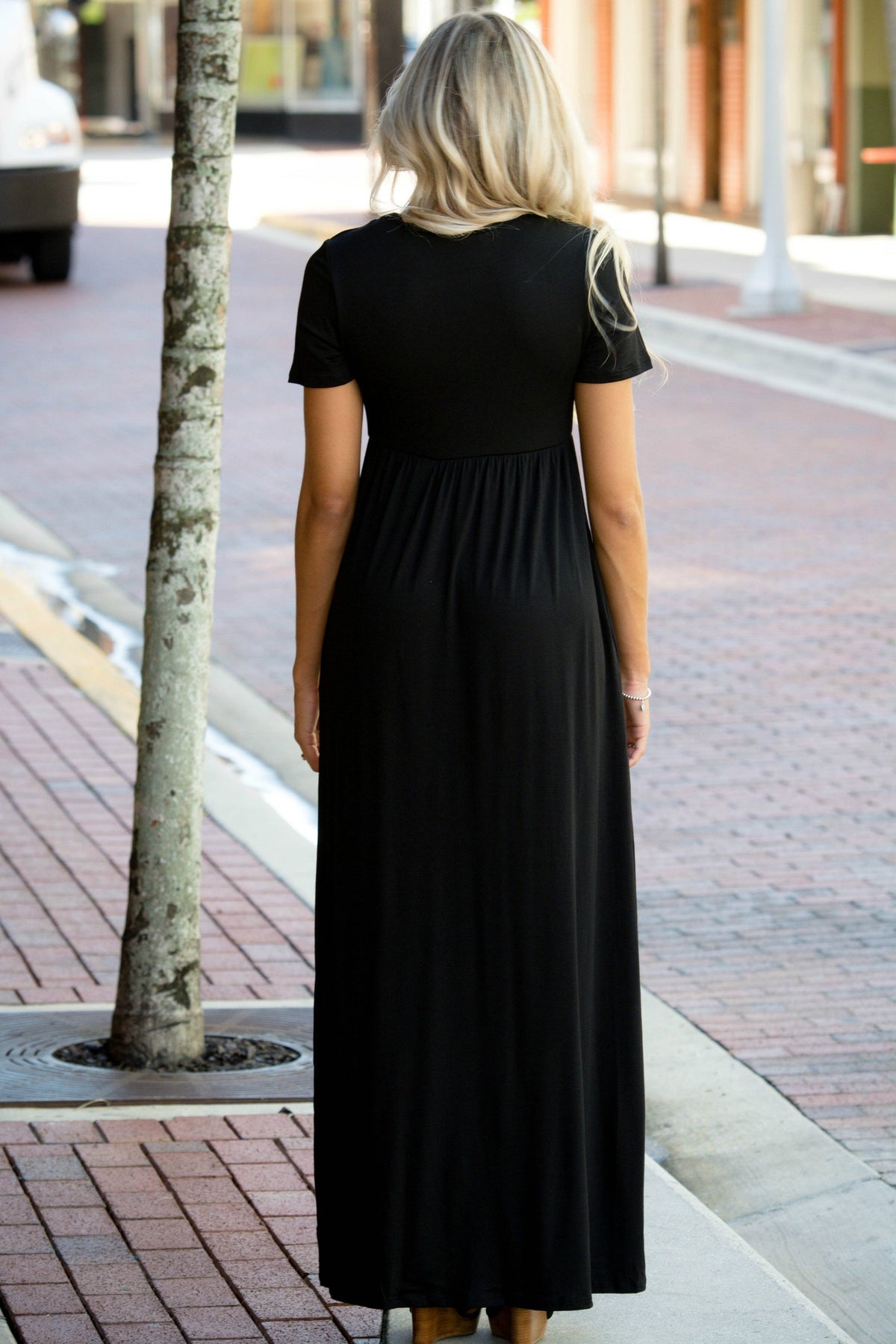 On My Way Black Short Sleeve Maxi Dress Shop Simply Me Boutique Shop