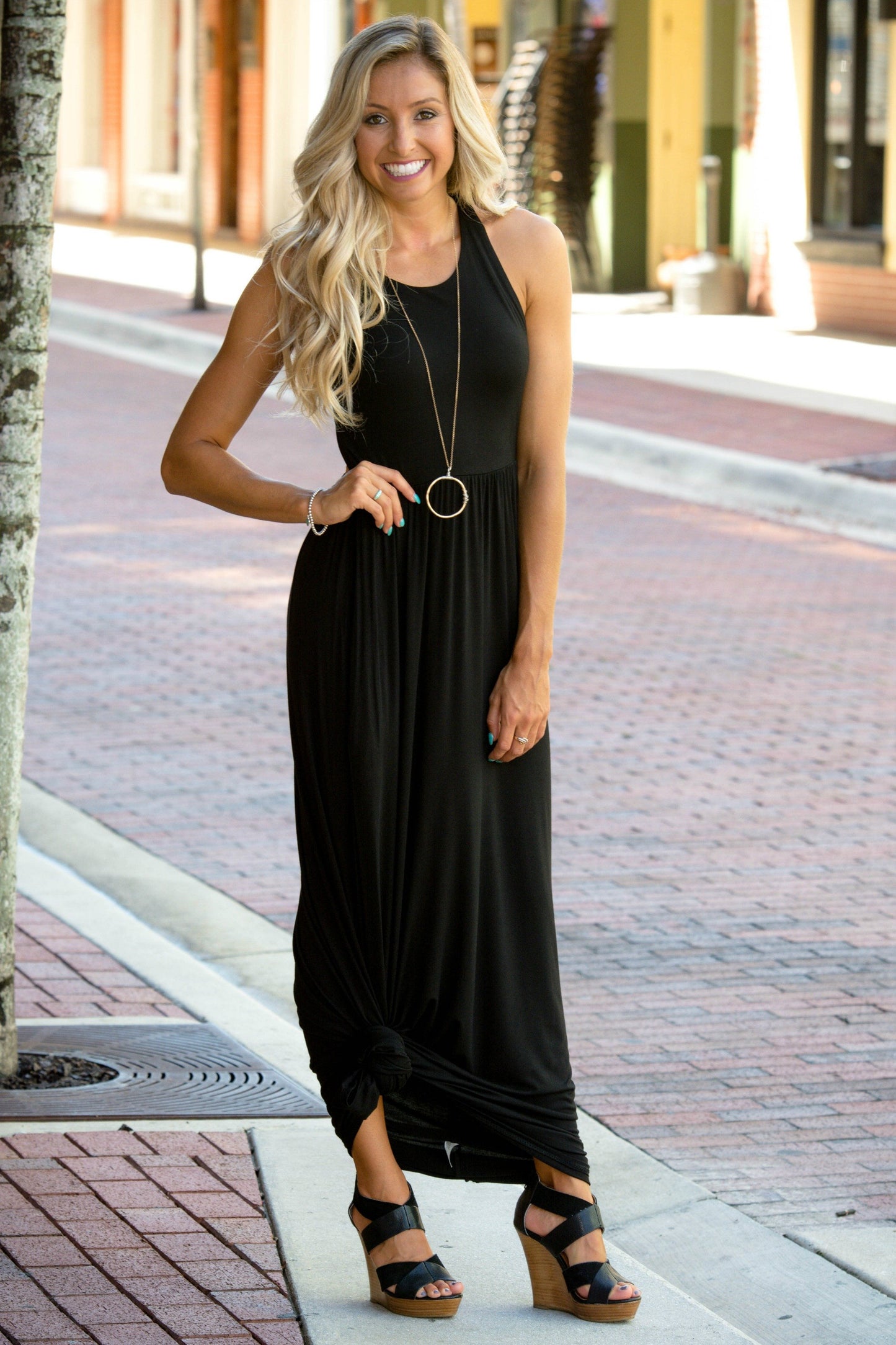 Classic Black Maxi Dress Shop Simply Me Boutique Shop SMB