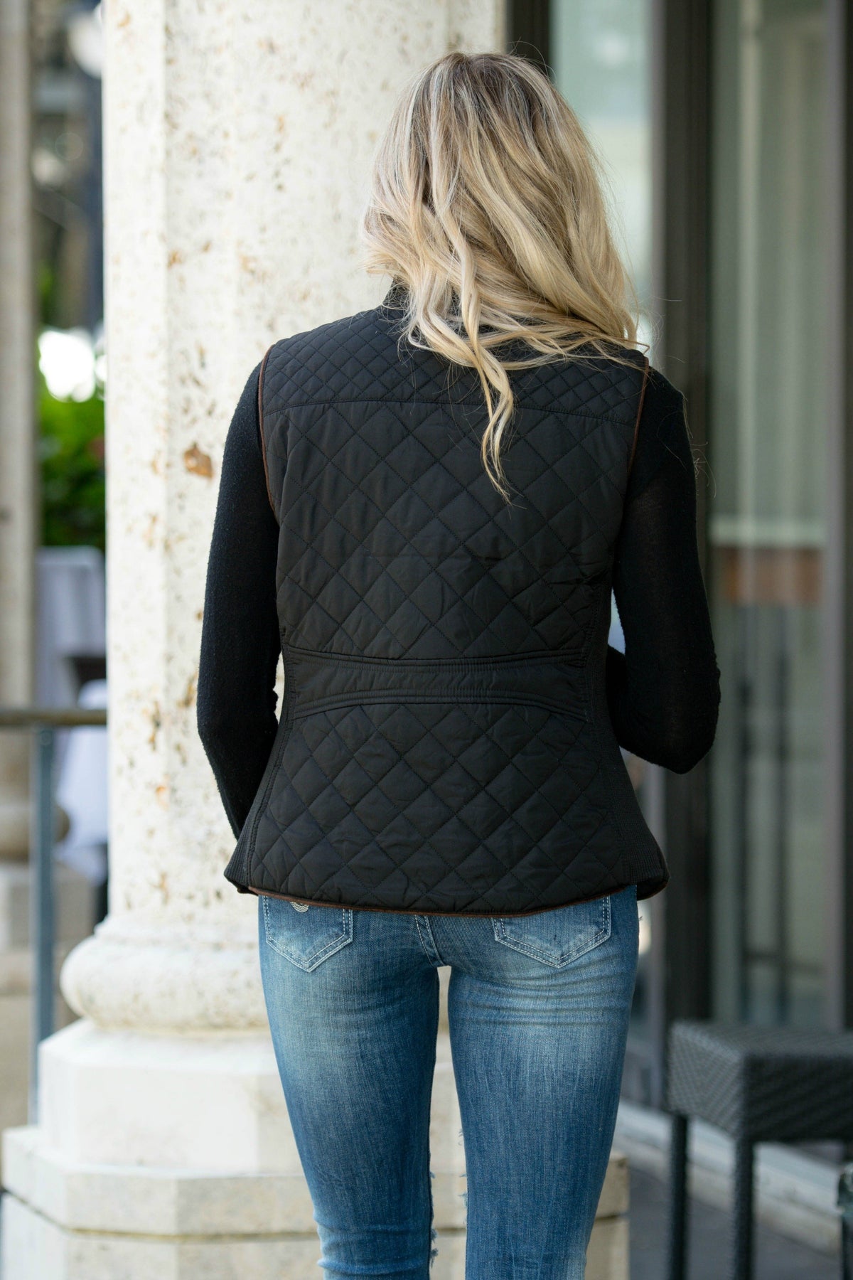 College Prep Black Quilted Vest Shop Simply Me Boutique Shop SMB