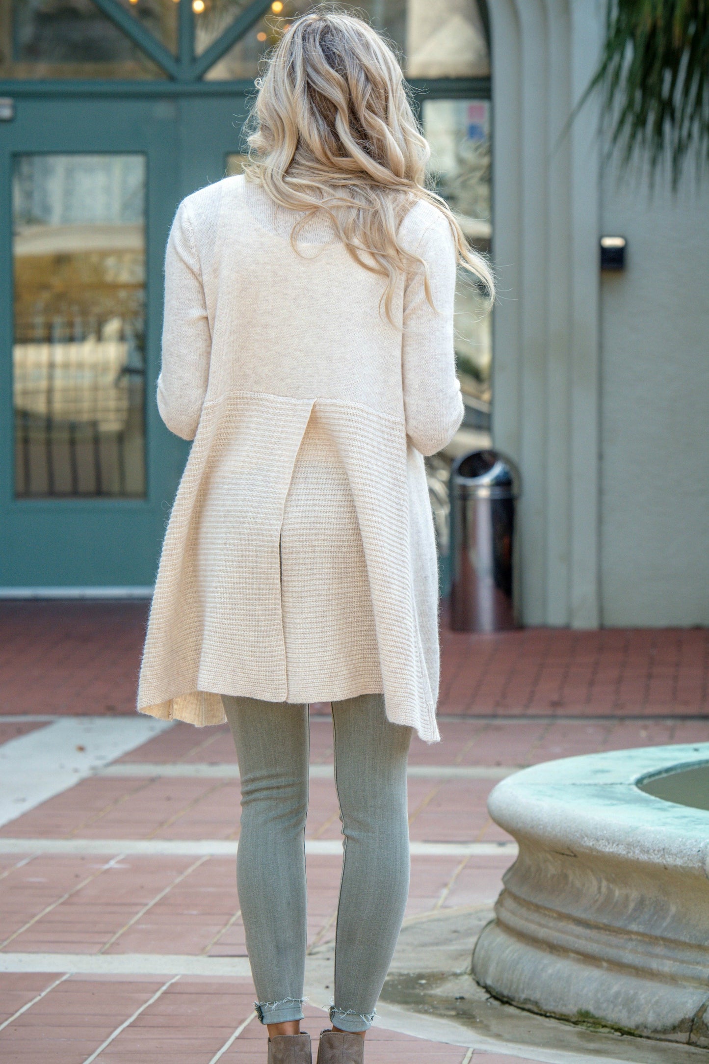 Office Style Champagne Cardigan Shop Simply Me Boutique