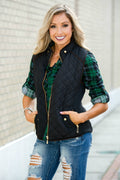 College Prep Black Quilted Vest Shop Simply Me Boutique Shop SMB