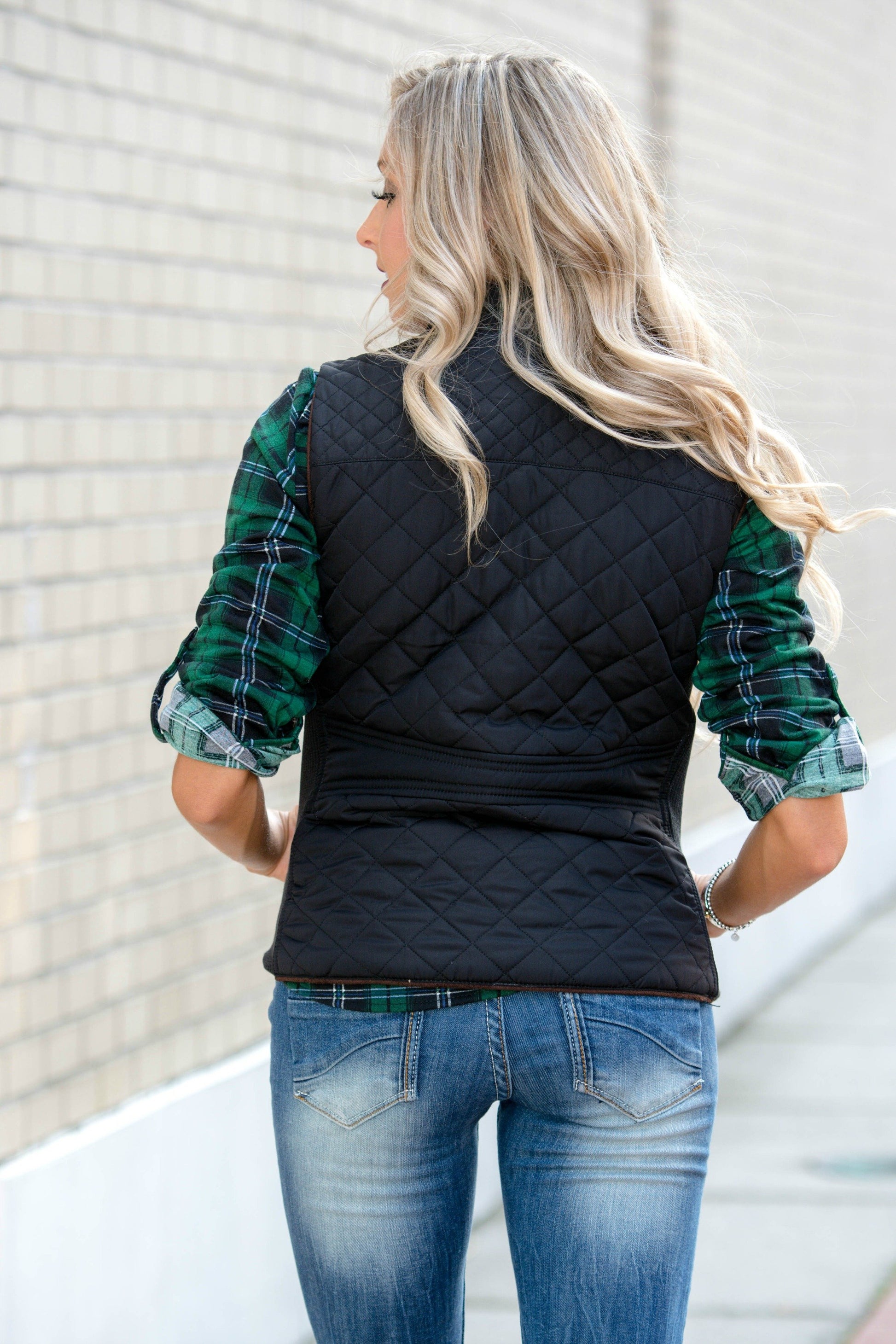 College Prep Black Quilted Vest Shop Simply Me Boutique Shop SMB