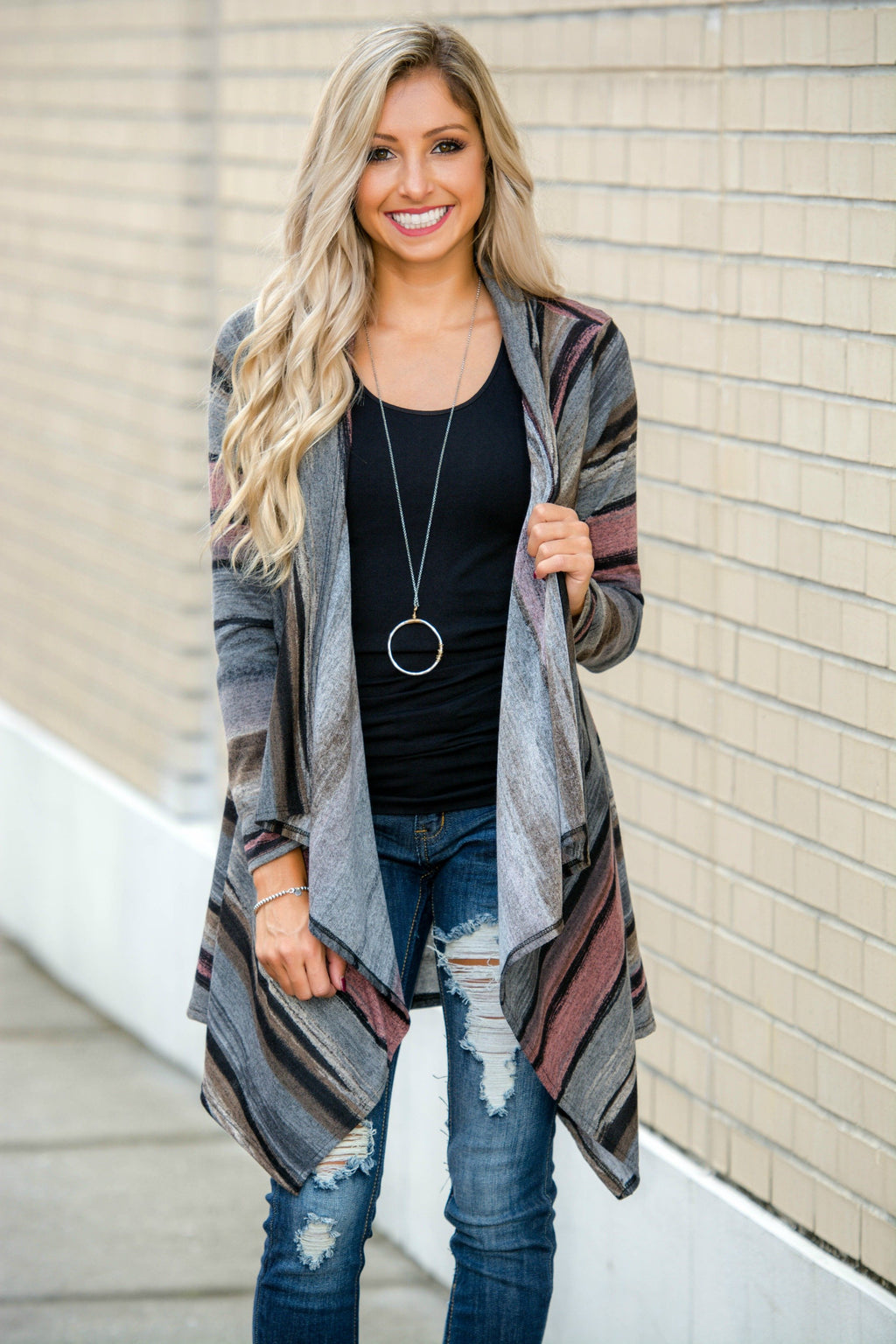 Season's Best Draped Front Cardigan Shop Simply Me Boutique SMB