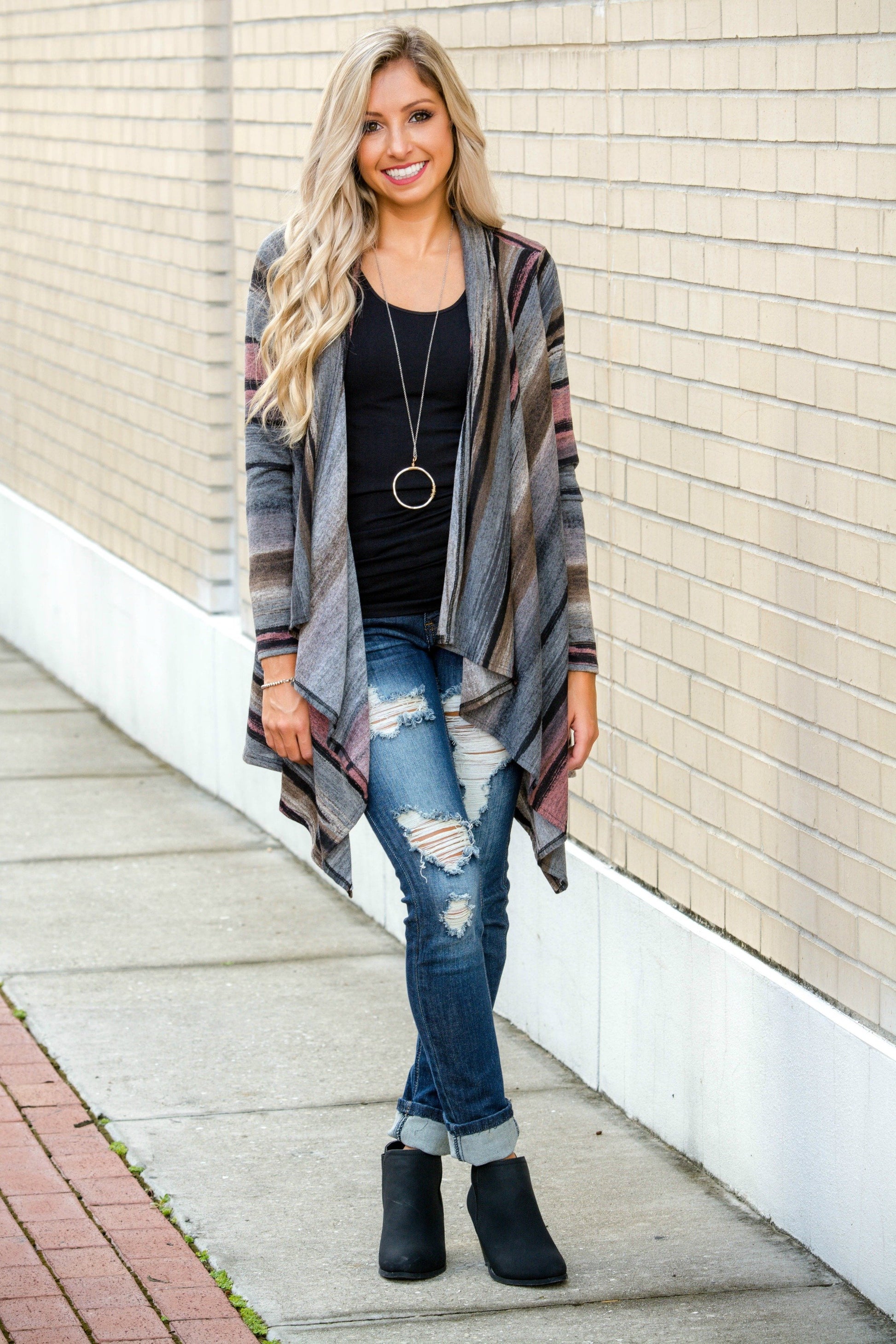 Season's Best Draped Front Cardigan Shop Simply Me Boutique SMB