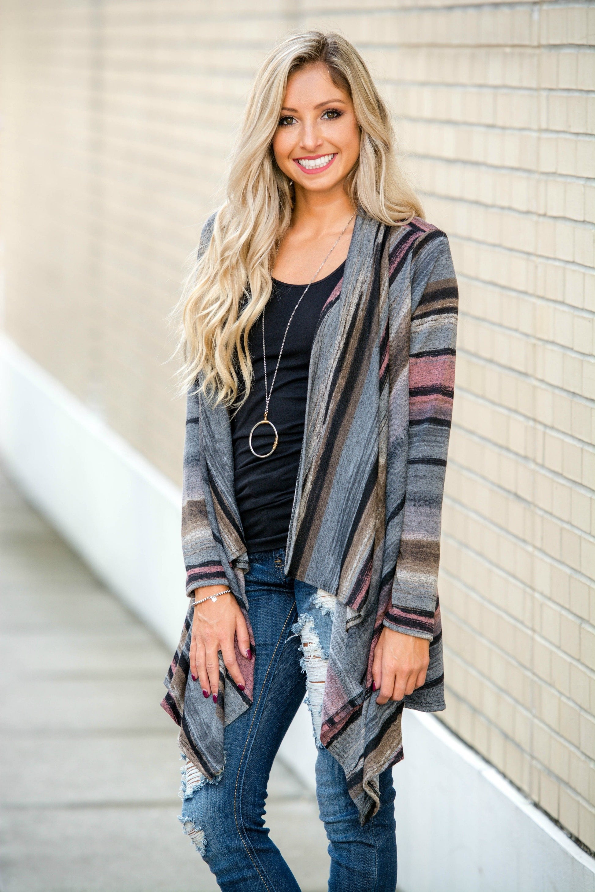 Season's Best Draped Front Cardigan Shop Simply Me Boutique SMB