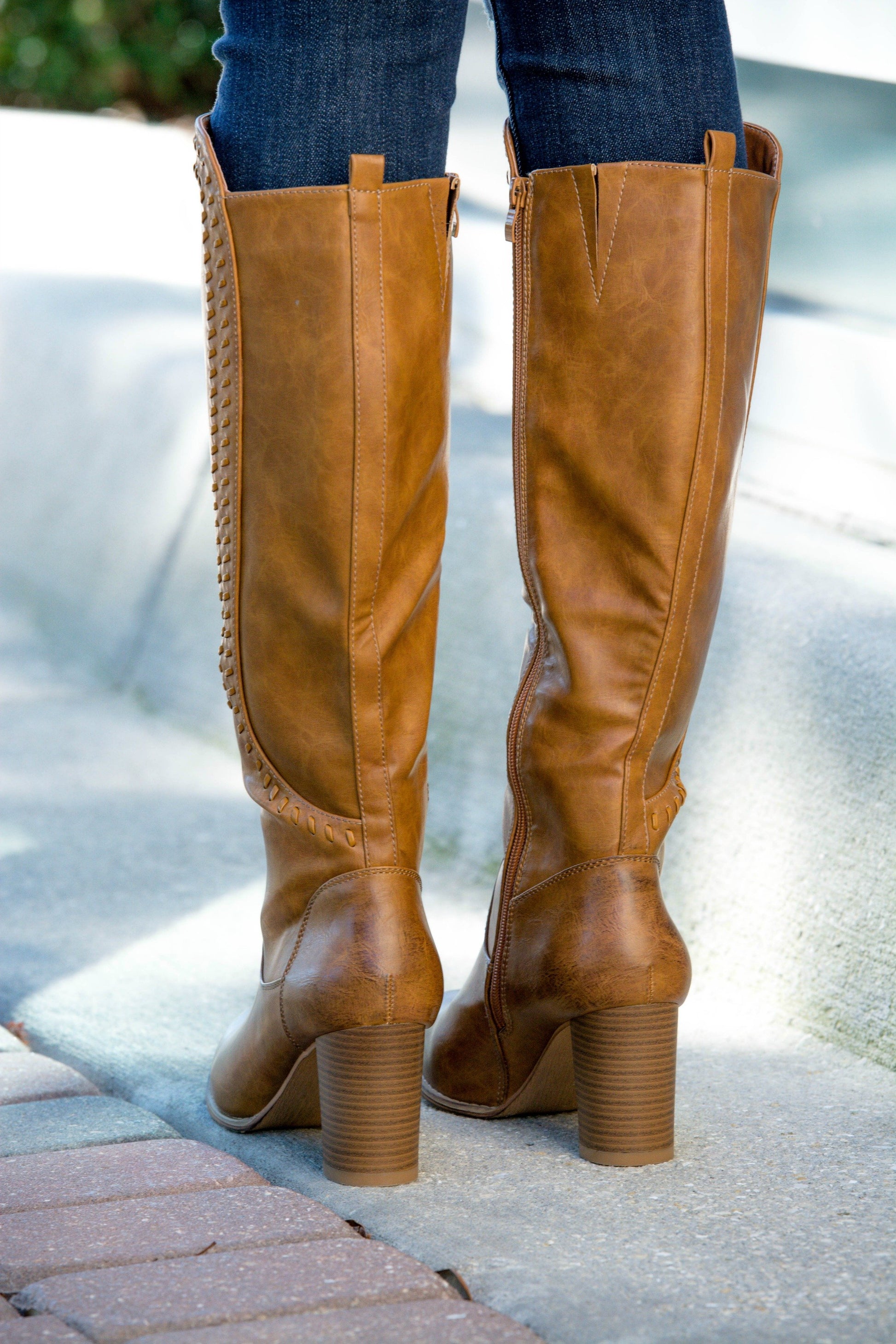 Guilty Pleasure Tan Tall Knee High Boots Shop Simply Me Boutique SMB