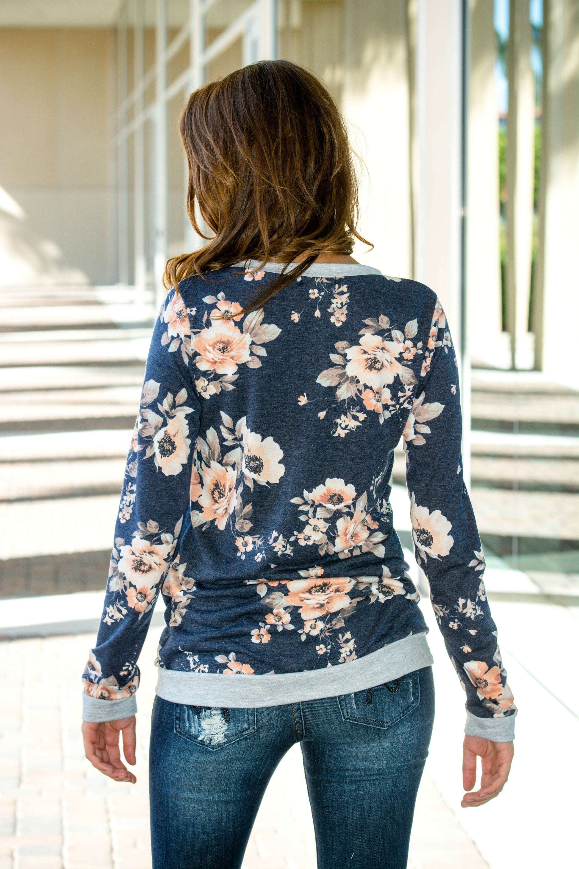 Oh So Sweet Floral Tunic Top Shop Simply Me Boutique SHop SMB