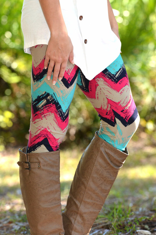 Brushstroke Paint Leggings Shop Simply Me Boutique SMB