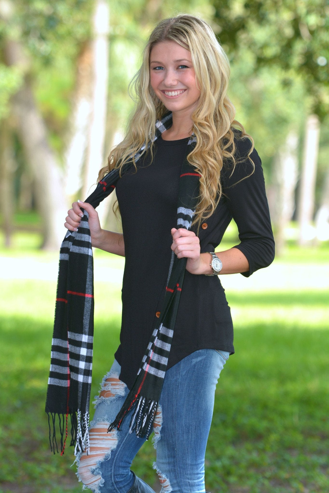 Soft Plaid Scarves