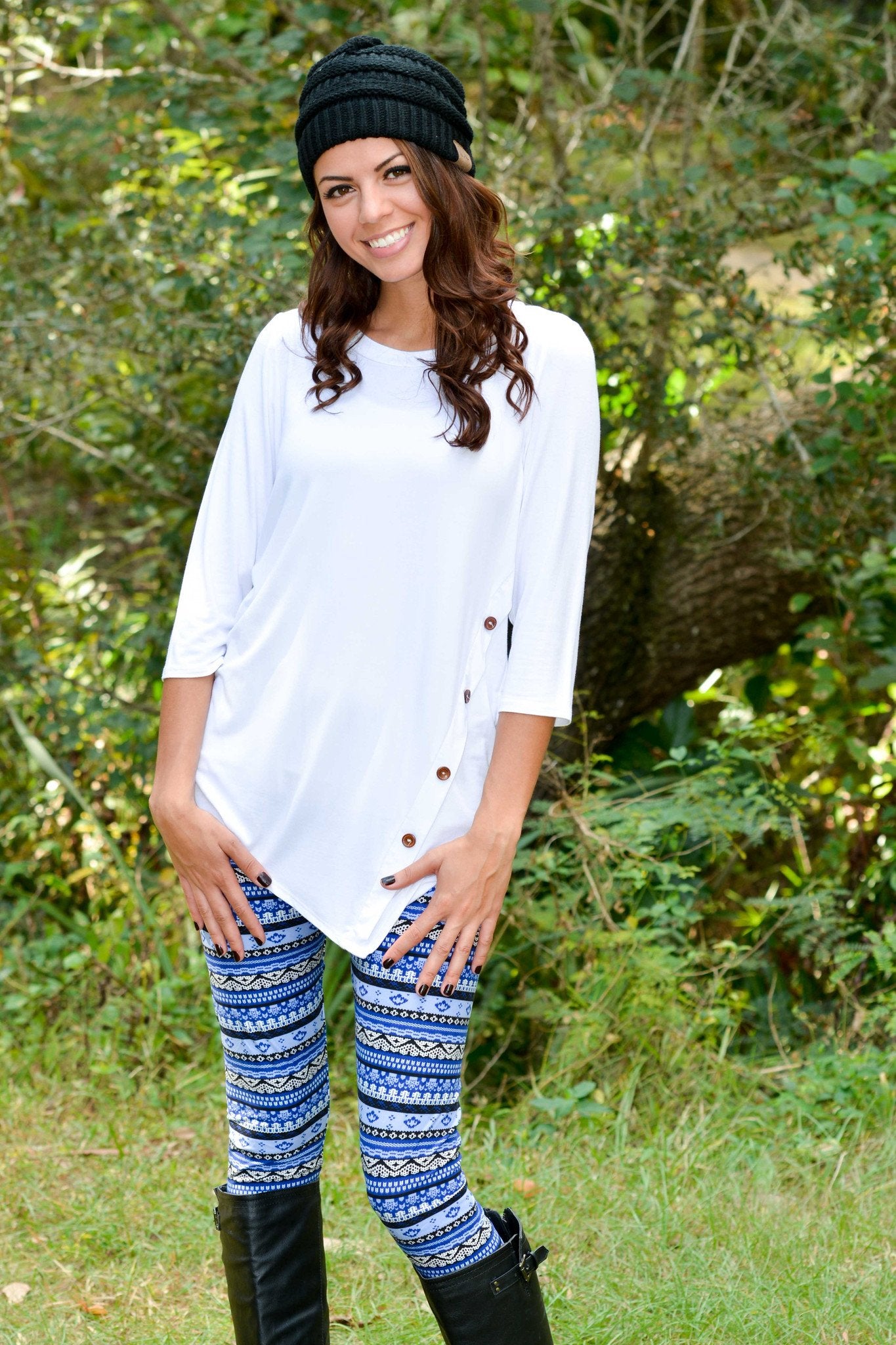 Slouchy Knit Beanie Black Shop Simply Me Boutique SMB