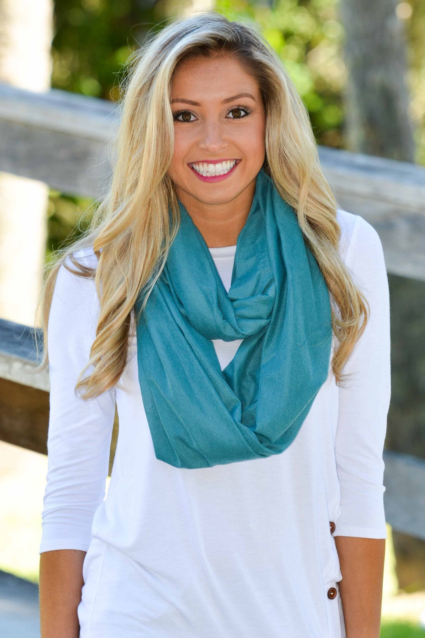 Teal Solid Infinity Scarf Shop Simply Me Boutique Shop SMB