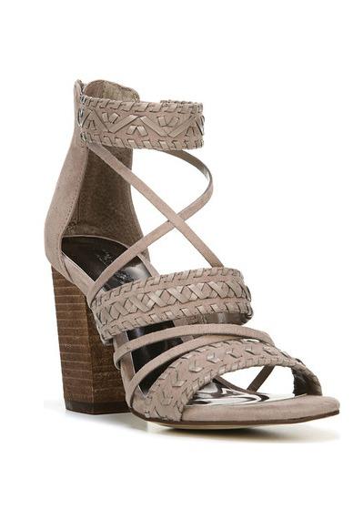 Carlos by Carlos Santana Taupe Block Heel Sandals Shop Simply Me Boutique