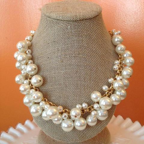 Gold Pearl Bauble Necklace Shop Simply Me Boutique Shop SMB