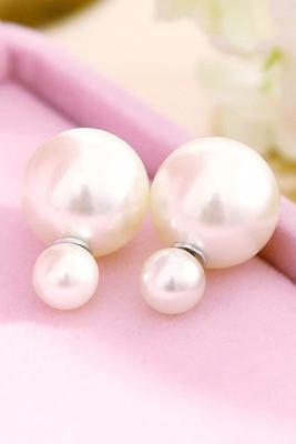 Double Back Pearl Earrings Shop Simply Me Boutique Shop SMB