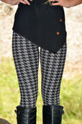 Black and Gray Houndstooth Leggings Shop Simply Me Boutique Shop SMB